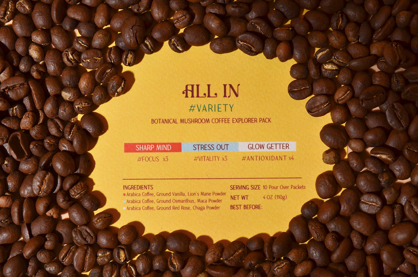 Variety Pack | ALL IN Coffee | 10 Packs - Wild Infusion Coffee