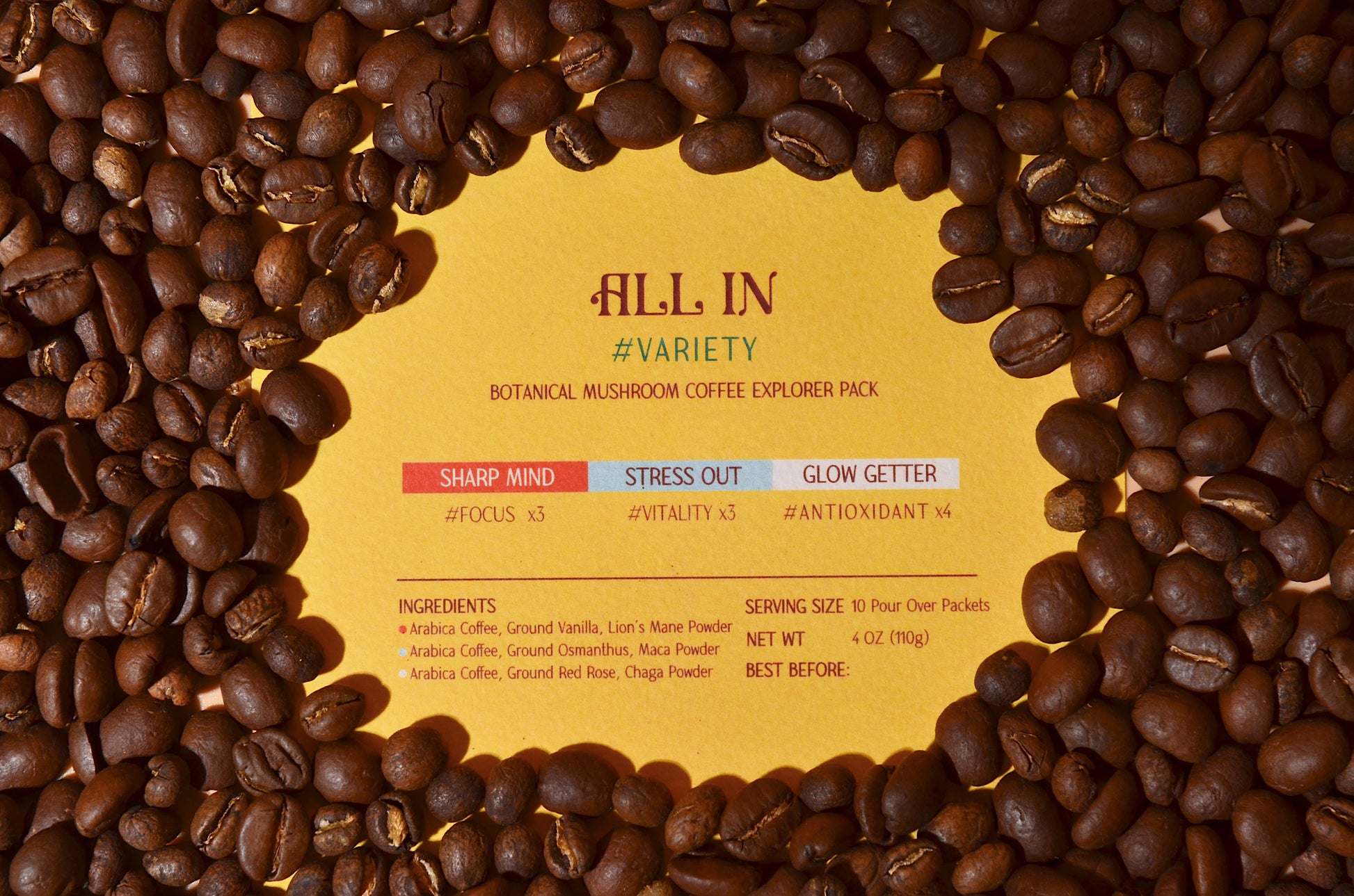 Variety Pack | ALL IN Coffee | 10 Packs - Wild Infusion Coffee